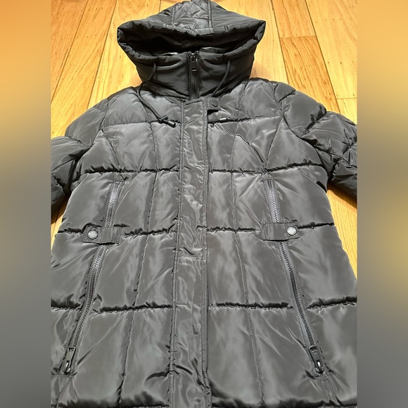 NWOT Kenneth Cole BLACK Puffer Coat Women's SIZE LARGE MSRP $275 - Picture 5 of 8